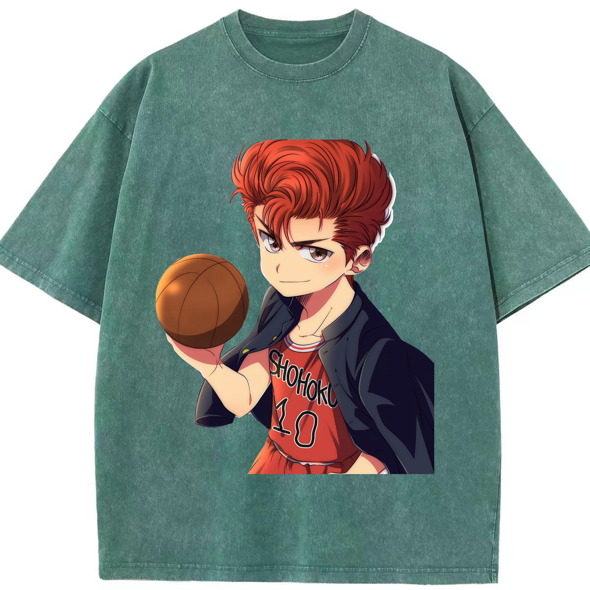 （画像用） SLAM DUNK／スラムダンク 綿100% ヴィンテージ風 半袖Tシャツ（フロントプリント）